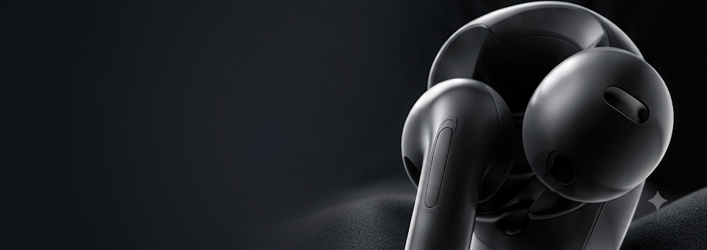AirPods Pro close-up on a dark background